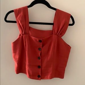 Burnt orange/red tank